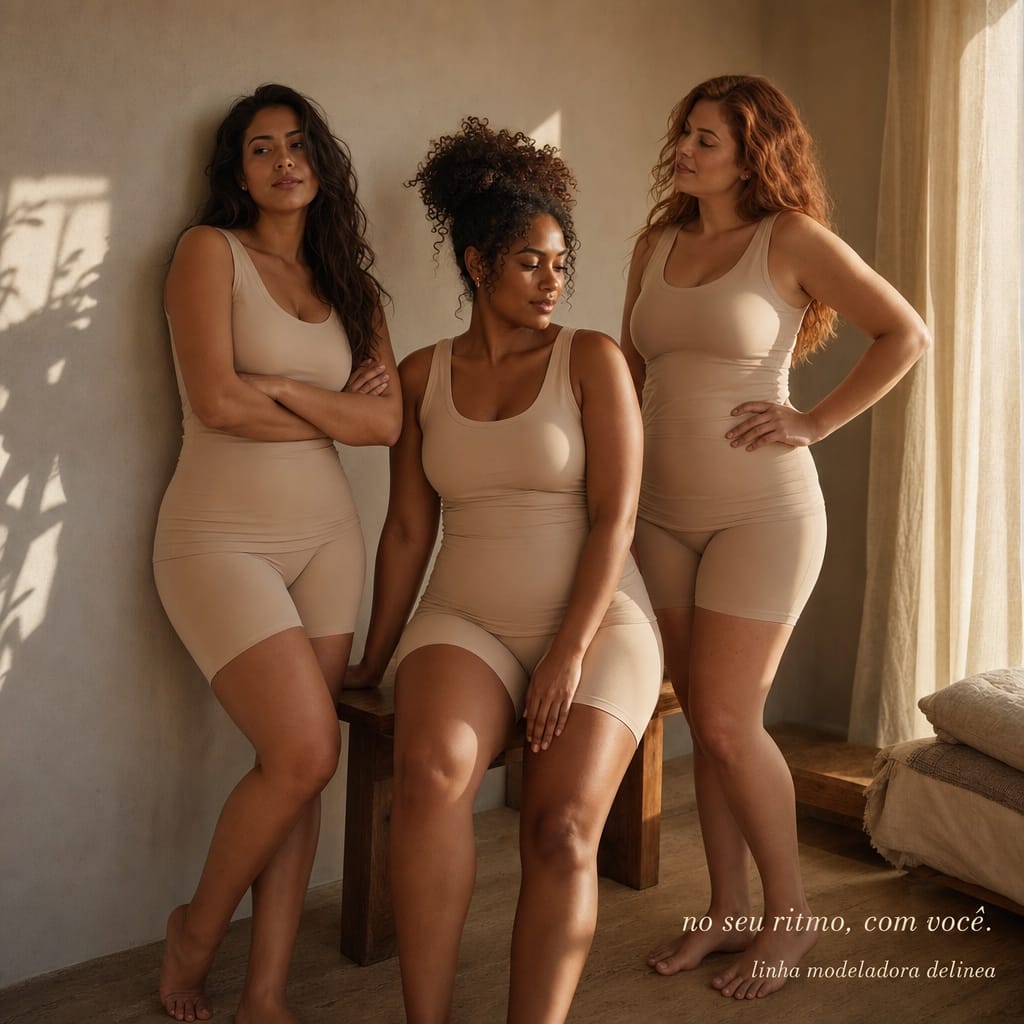 DeLinea — conjunto modelador em 3 modelos diferentes