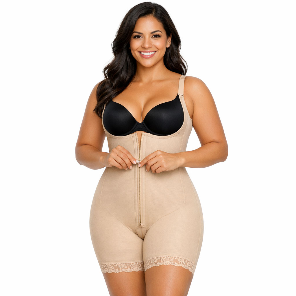 Macacão Body Modelador com Perna
